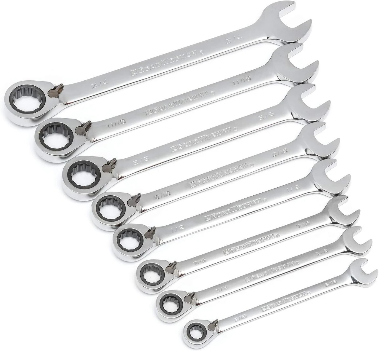 Gearwrench Reversible Combo Ratcheting Wrench Set SAE (9533N) — product image 2