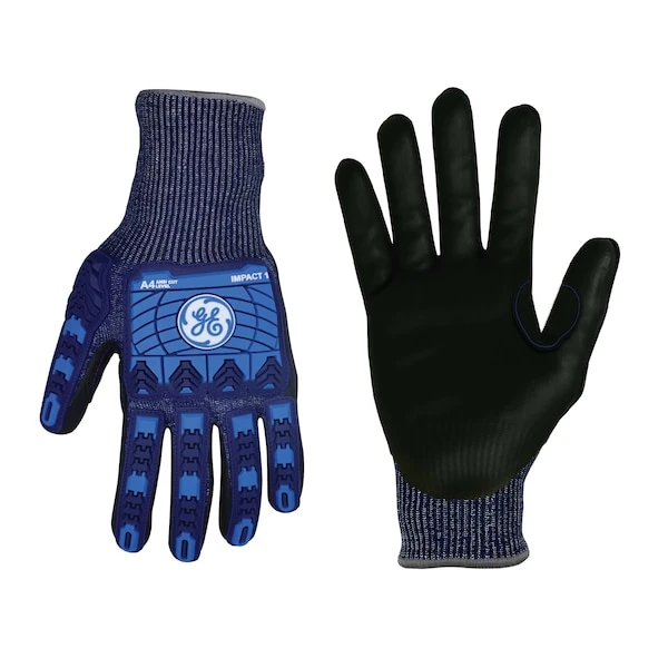General Electric 13 GA Micro Foam Nitrile TPR A4 Gloves - 1 Pair (GG242LC, GG242XLC)