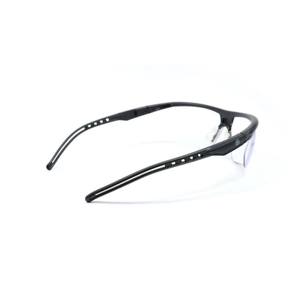 General Electric Black/Black Scratch-Resistant Safety Glasses - Clear Lens (GE208CAF)