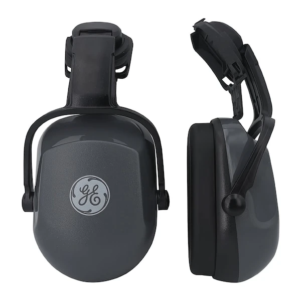 General Electric Gray Cap Mounted Earmuff - 25 dB NRR (GM453)