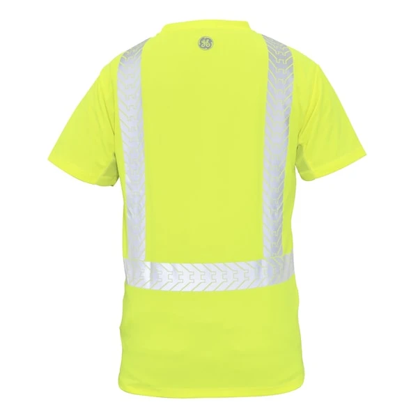 General Electric Hi-Vis Short Sleeve Safety Shirt w/ Black Bottom (GS116GM, GS116GL, GS116GXL, GS116G2XL)