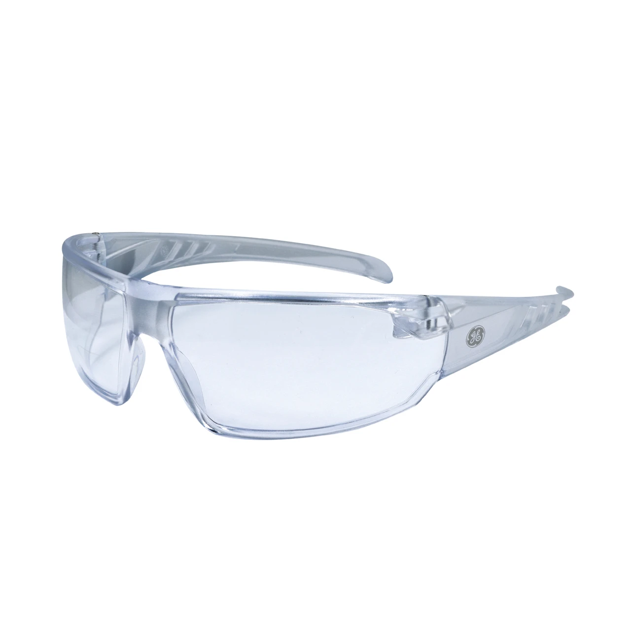 General Electric White/Blue Safety Glasses Anti-Fog Scratch Resistant - Clear/Blue Mirror Lenses (GE110CAF, GE110BAF)