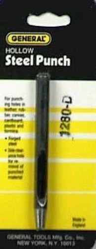 General Tools 3/16 In. Hollow Steel Punch (1280D)