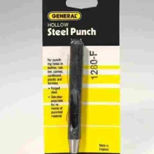 General Tools 1/4 In. Hollow Steel Punch (1280F)