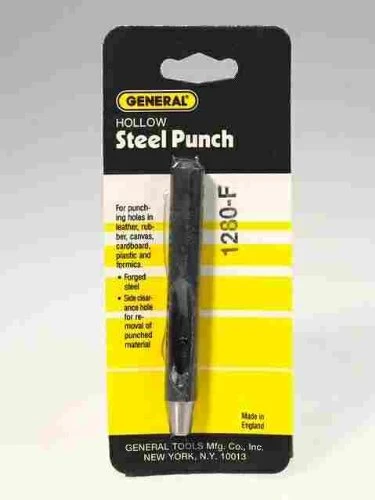 General Tools 1/4 In. Hollow Steel Punch (1280F)