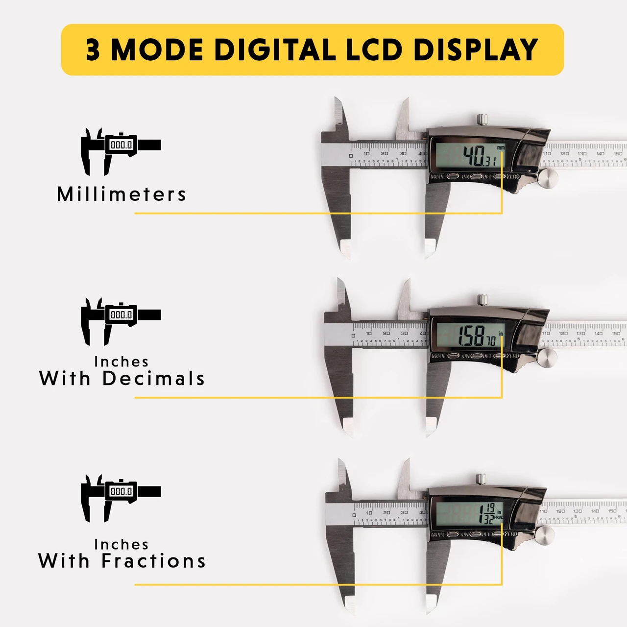 General Tools 12 In. Steel Digital Caliper (14712) — product image 2