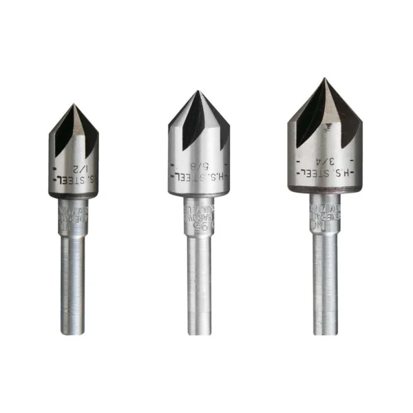 General Tools 3-Piece Countersink Bit Set (195ST)