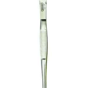 General Tools Industrial Tweezers with Blunt Serrated Tip (403)