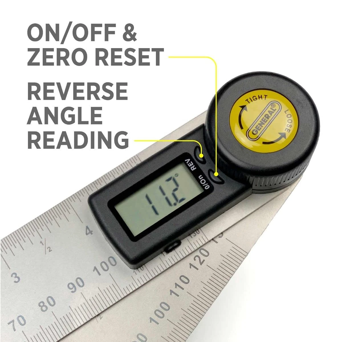 General Tools 5" Digital Angle Finder Ruler (822) — product image 5