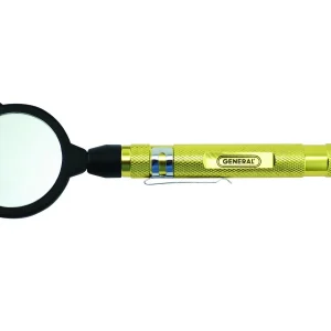 General Tools 1-7/8" Lighted Round Glass Inspection Mirror (92557)