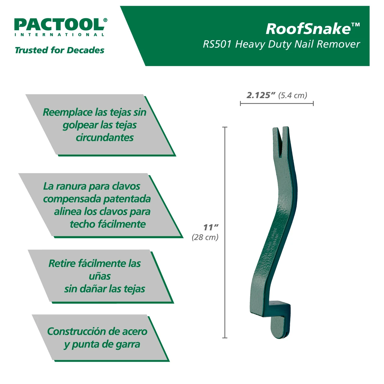 General Tools Roof Snake Tool - Shingle Pry Bar (RS501) — product image 3
