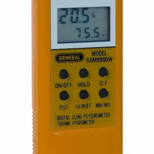 General Tools Digital Psychrometer in °C or °F (SAM990DW)