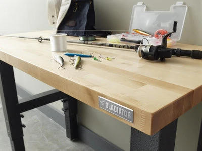 Gladiator 4' Adjustable Height Hardwood Workbench (GAWB04HWJW) — product image 3