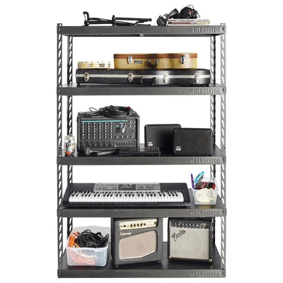 Gladiator 48" Wide EZ Connect Rack with Five 18" Deep Shelves (GARK485TGG) — product image 3