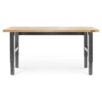 Gladiator 6' Wide Adjustable Height Hardwood Workbench (GAWB06HWEG)