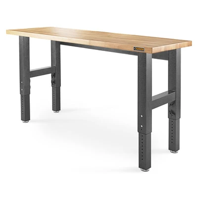 Gladiator 6' Wide Adjustable Height Hardwood Workbench (GAWB06HWEG) — product image 2