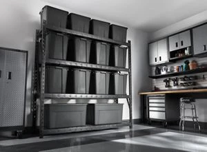 Gladiator 90" x 90" Heavy Duty Mega Rack with Four Adjustable Shelves (GARA904XIG) — product image 4