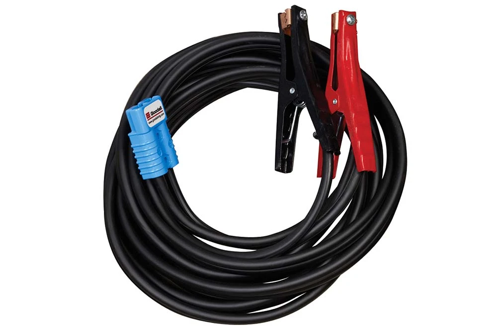 Goodall 12-376 Clamp-Ended Booster Cable With Plug 15' 4 Gauge