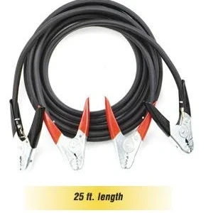 Goodall 14-253 Booster Cables 450 Amp Parrot Jaw Clamps 25-foot 4 Gauge