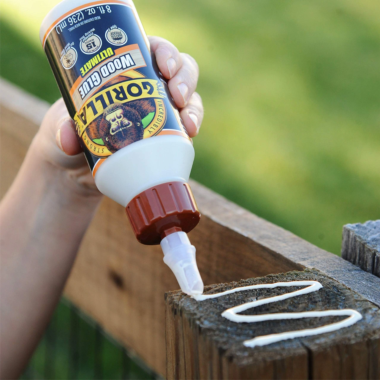 Gorilla Glue Ultimate Waterproof Wood Glue, 8 Ounce, Natural Wood Color (104404) — product image 5