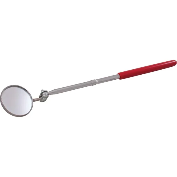 Gray Tools 1-1/4" Pocket Circular Inspection Mirror, With Clip, 8" Long (CF143)