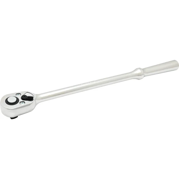 Gray Tools 1/2" Drive. 40-Tooth Mirror Chrome Quick Release Ratchet, 15" Long (8840L)
