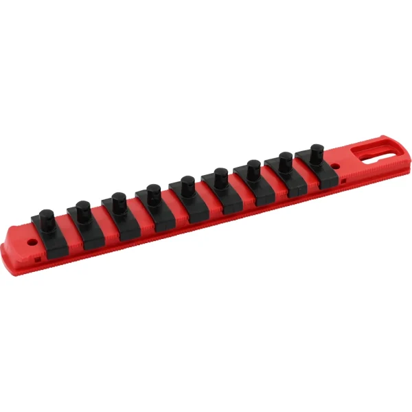 Gray Tools 1/4" Drive Socket Organizers for SAE Sockets - Red (91408R)