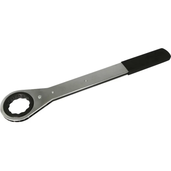 Gray Tools 1-7/8" 12 Point, Flat Ratcheting Single Box Wrench, Vinyl Grip (50060)