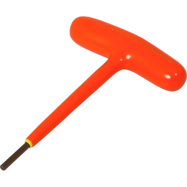 Gray Tools 1/8" S2 T-handle Hex Key, 1000V Insulated (68608-I)