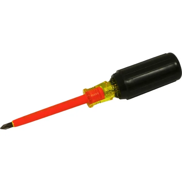 Gray Tools #1 Phillips Screwdriver, 3/16" Shank, 3-1/4" Blade Length, 1000V Insulated (50103-I)