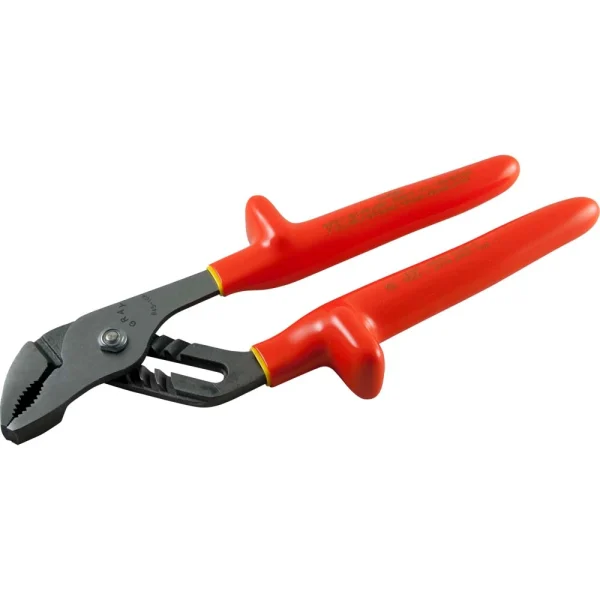 Gray Tools 10-1/4" Tongue & Groove Slip Joint Plier, 1-1/4" Jaw, 1000V Insulated (B45-10A-I)