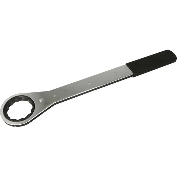 Gray Tools 2-1/8" 12 Point, Flat Ratcheting Single Box Wrench, Vinyl Grip (50068)