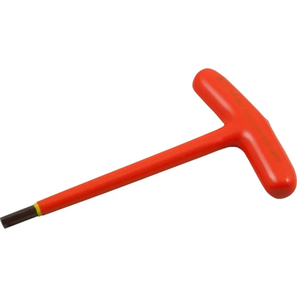 Gray Tools 3/32" S2 T-handle Hex Key, 1000V Insulated (68606-I)