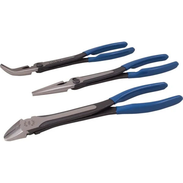 Gray Tools 3 Piece Heavy Duty Long Reach Plier Set (81303)