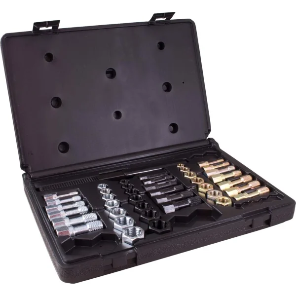 Gray Tools 42 Piece Rethreading Kit, 19 Taps, 21 Dies & 2 Thread Files (91942)