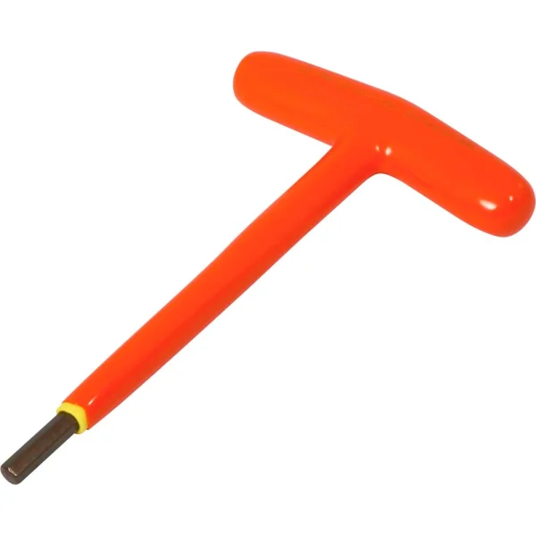 Gray Tools 6mm T-handle S2 Hex Key, 1000V Insulated (67606-I)