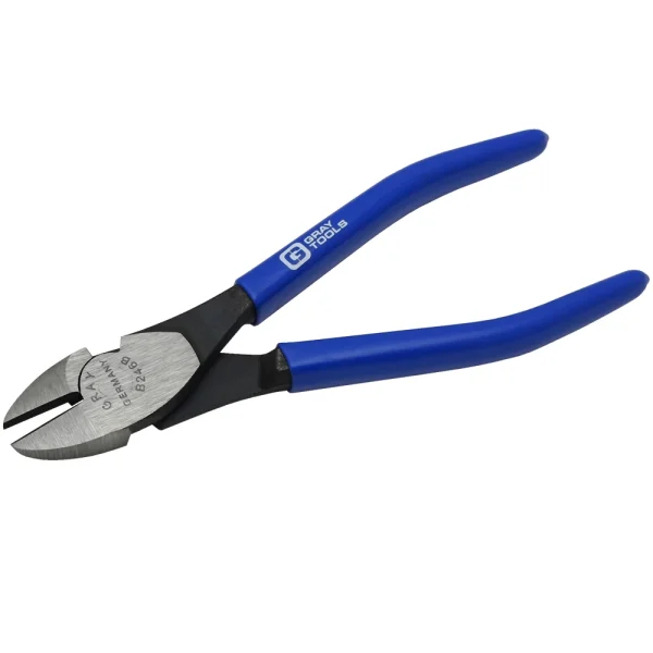 Gray Tools 7" Heavy Duty Side Cutting Pliers, With Vinyl Grips, 3/4" Jaw (B246B)