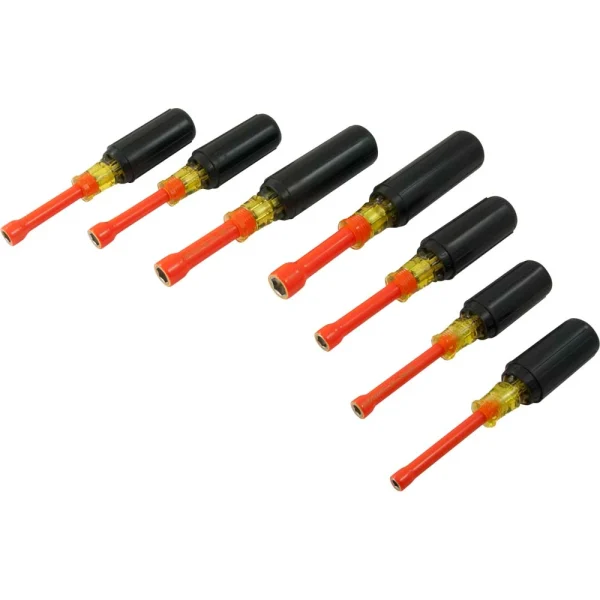 Gray Tools 7 Piece SAE Nut Driver Set, 1000V Insulated (CHS7A-I)
