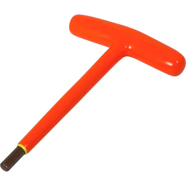 Gray Tools 8mm T-handle S2 Hex Key, 1000V Insulated (67608-I)