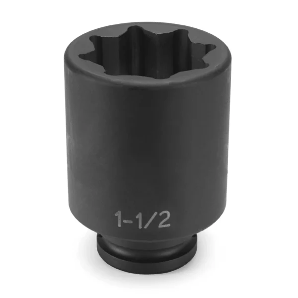 Grey Pneumatic 1-1/16" X 8 Point Deep 3/4" Drive Impact Socket (3534SD)