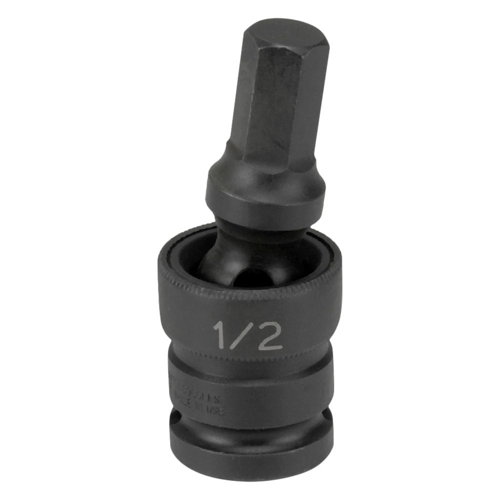 Grey Pneumatic 1/2" Drive 12 Mm Hex Impact U-Joint Bit Socket (2912UM)