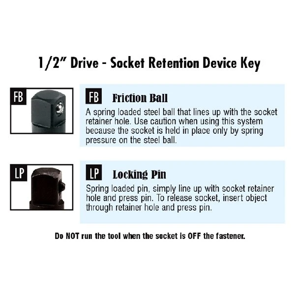 Grey Pneumatic 1/2" Drive 7" Length Locking Pin Impact Extension (2247EL) — product image 3