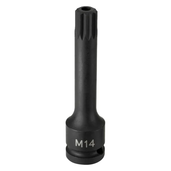 Grey Pneumatic 1/2" Drive M12 Triple Square (Tr) Impact Bit Socket (21124ST)