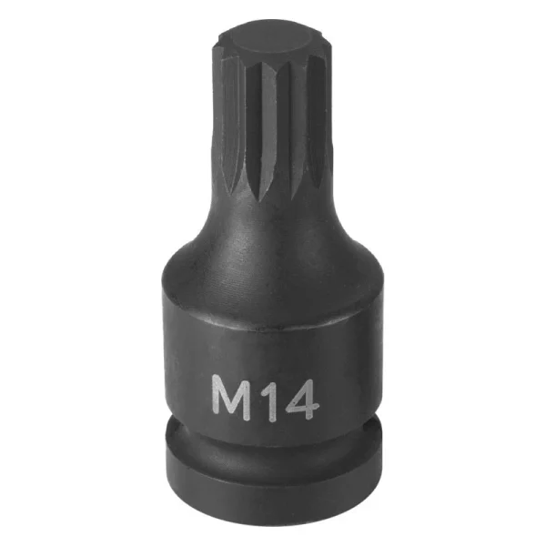 Grey Pneumatic 1/2" Drive M6 Triple Square Impact Bit Socket (2106S)