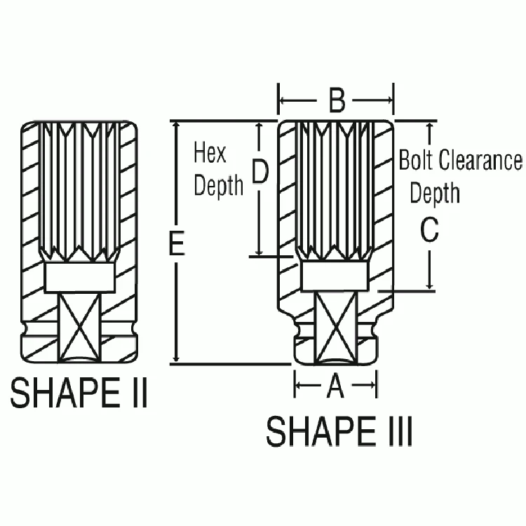 Grey Pneumatic 1-3/16" X 6 Point Deep 1" Drive Impact Socket (4538SD) — product image 2
