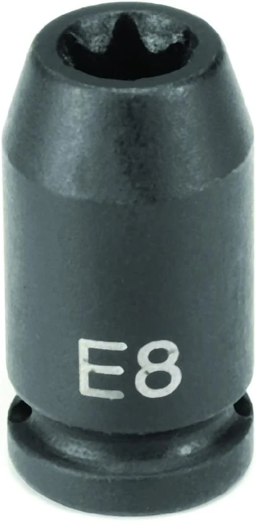 Grey Pneumatic 1/4" Drive E6 External Torx Standard Impact Socket (906ET)