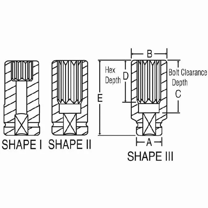 Grey Pneumatic 1" Drive X 54Mm Deep Length Impact Socket (4154MD) — product image 2