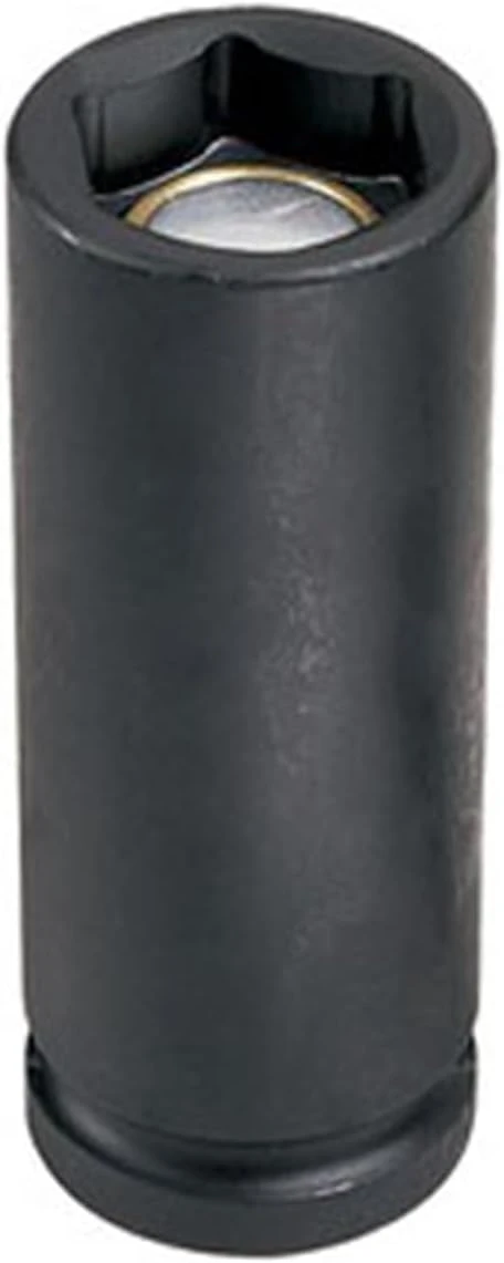 Grey Pneumatic 1" X 6 Point Deep 1/2" Drive Magnetic Impact Socket (2032DG)