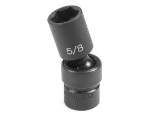 Grey Pneumatic 1" X 6 Point Semi-Deep 3/8" Drive Universal Impact Socket (1032USD)