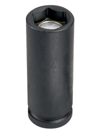 Grey Pneumatic 3/8" Drive x 7/16" Magnetic Deep Socket (1014DG)